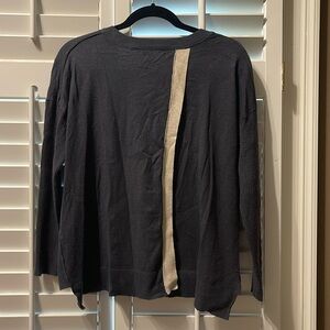 Mer Sea sweater with slit back detail. Size S/M